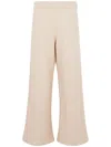 Max Mara Wilma Knitted Wool Wide-leg Pants In Beige