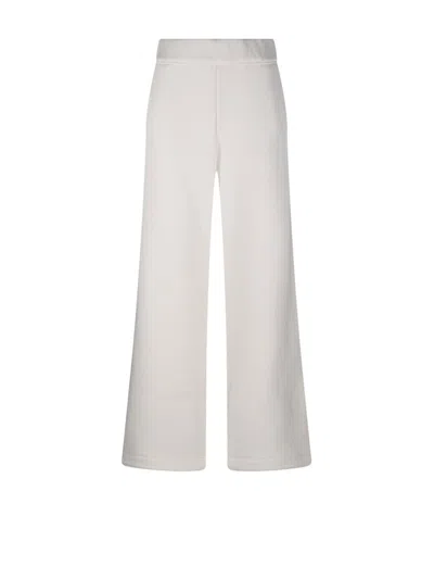 Max Mara Tay Wide Leg Jogging Trousers In Beige