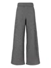 Max Mara Two-tone Cotton Blend Tay Wide-leg Pant In Gray