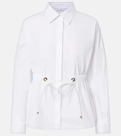 Max Mara Tazzina Drawstring Shirt In White