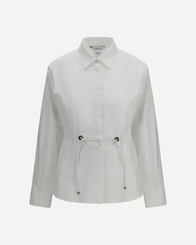 Max Mara Tazzina Shirt In Cotton In White