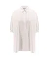 Max Mara Teano Cotton Shirt In White