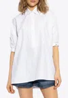 Max Mara Teano Popeline Shirt In White