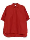 Max Mara Teano Loose-fitting Cotton Shirt In Red