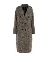 MAX MARA TEATINO DOUBLE-BREASTED WOOL LONG COAT