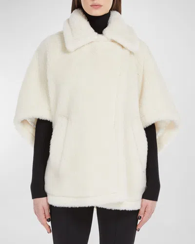 MAX MARA TEBE ALPACA WOOL & SILK CAPE