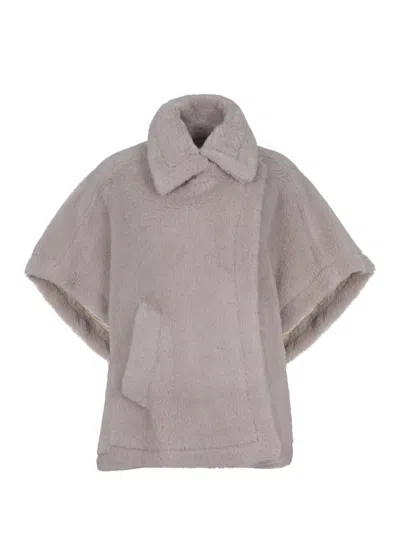 Max Mara "tebe1" Cape In Gray