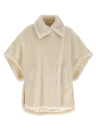 Max Mara Tebe1 Capes White In Neutral