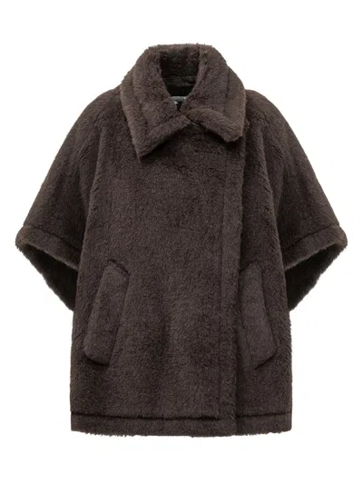 Max Mara Tebe1 Cappa Coat In Brown