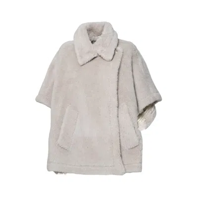 Max Mara Tebe1 Coat In Gray