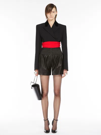 Max Mara Tech-wool Tailored Blazer In Black