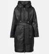 Max Mara Technical Canvas Parka In Black