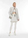 Max Mara Technical Canvas Shorts In Stone