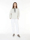Max Mara Technical Canvas Sweatshirt In Stone