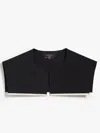 Max Mara Technical Cotton Shrug In Black
