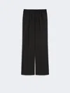 Max Mara Technical Gabardine Wool Trousers‎‎ In Black