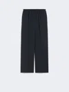 Max Mara Technical Gabardine Wool Trousers‎‎ In Blue