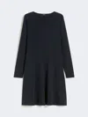 Max Mara Technical Jersey Dress In Blue