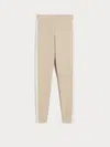 Max Mara Technical Jersey Leggings In Neutral