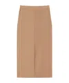 Max Mara Technical Jersey Pencil Skirt In Neutral
