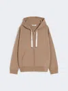 Max Mara Technical Jersey Zip-up Sweatshirt In Neutral