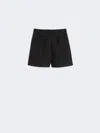 Max Mara Technical Mesh Shorts In Black