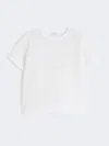 Max Mara Technical-mesh T-shirt In White