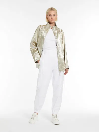 Max Mara Technical Taffeta Jacket In White