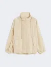 Max Mara Technical Taffeta Windbreaker In Neutral