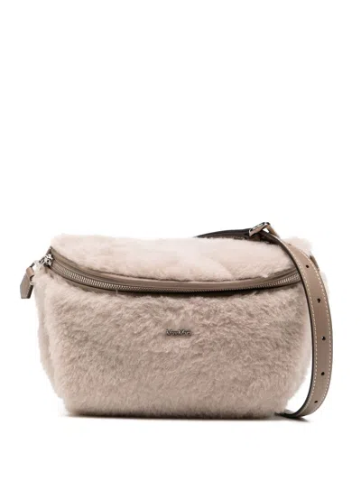 Max Mara Teddy Banane Bag In Neutrals