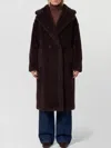 Max Mara Teddy Bear Alpaca Wool Oversized Coat In Brown