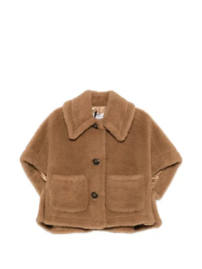 MAX MARA TEDDY BEAR CAPE JACKET