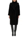 Max Mara "teddy Bear" Coat In Black