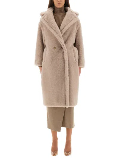 Max Mara "teddy Bear" Coat In Brown