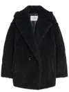 Max Mara "teddy Bear Icon" Coat In Black