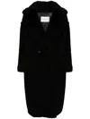 Max Mara Teddy Bear Icon Coat In Black