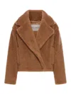 Max Mara Camel Brown Zic Shorts In Nude & Neutrals