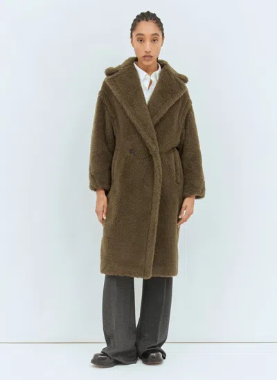 Max Mara Teddy Bear Icon Coat In Green