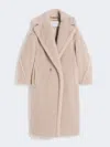 Max Mara Teddy Bear Icon Coat In Alpaca And Wool In Neutral