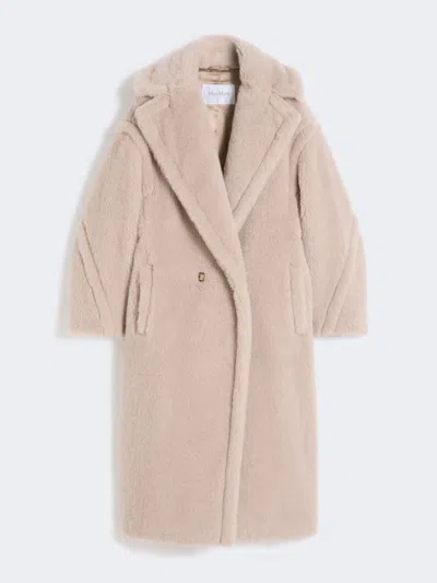 Max Mara Teddy Bear Icon Coat In Alpaca And Wool In Neutral