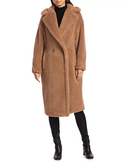 Pre-owned Max Mara Teddy Bear Icon Coat In Camel Size Xs Orig. $4390 In Beige