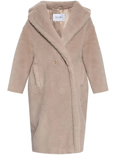 Max Mara Teddy Bear Icon Coat In Neutrals