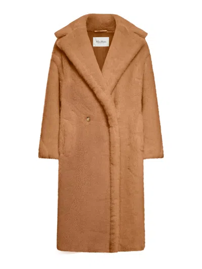 Max Mara Teddy Bear Icon Coat In Nude