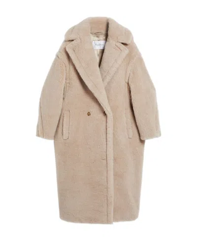 Max Mara Teddy Bear Icon Coat In Nude