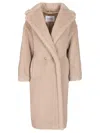 Max Mara Teddy Bear Icon Coats Beige In Neutral