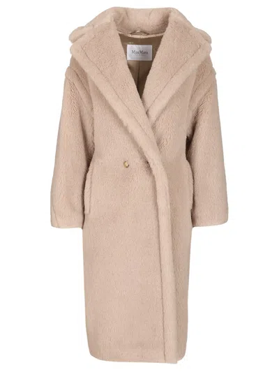 Max Mara Teddy Bear Icon Coats Beige In Neutral