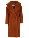 Max Mara Brown Tedgirl Teddy Bear Icon Coat Coat In Brown