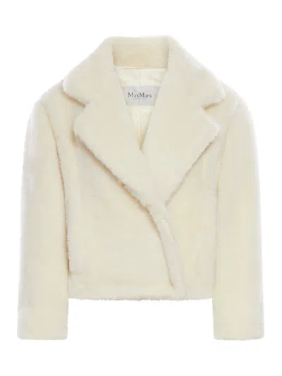 MAX MARA TEDDY BEAR ICON CROP COAT IN WOOL AND ALPACA
