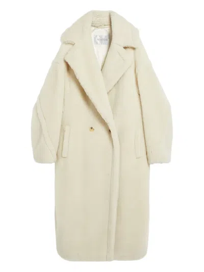 Max Mara Teddy Bear Icon Double-breasted Coat In Neutral