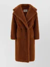 Max Mara Teddy Bear Icon Longline Faux Fur Coat In Brown